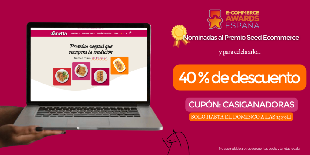 Descuento 40% en la web por los Premios Ecommerce Awards